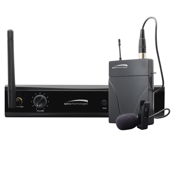 Speco M24GLK 2.4GHz Wireless Microphone Kit – Receiver + Bodypack