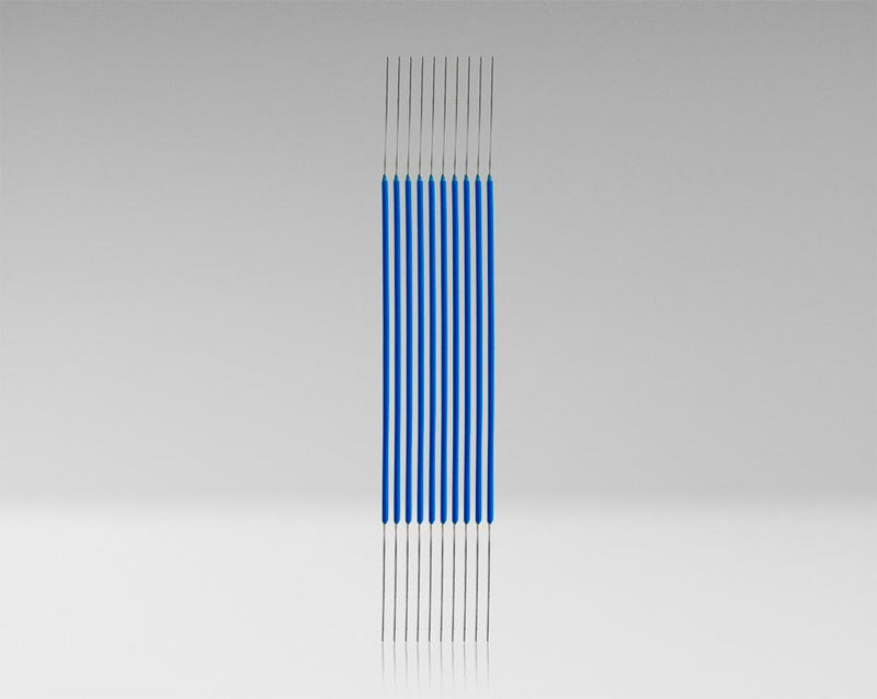 30 AWG KynarÂ® Wire Pre-Cut, Blue, 2" (Pack of 50)