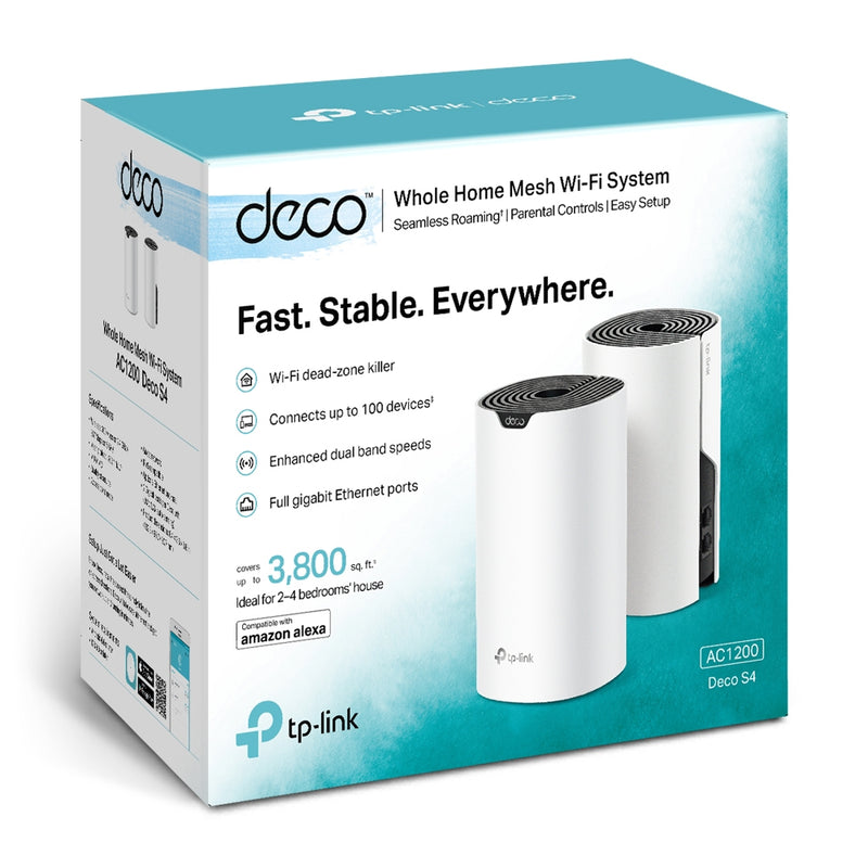 TP-Link Deco S4(2-pack) AC1200 Whole Home Mesh WiFi System