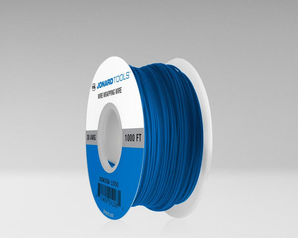 30 AWG KynarÂ® Wire CSW, Low Strip Force, Blue, 1000 ft