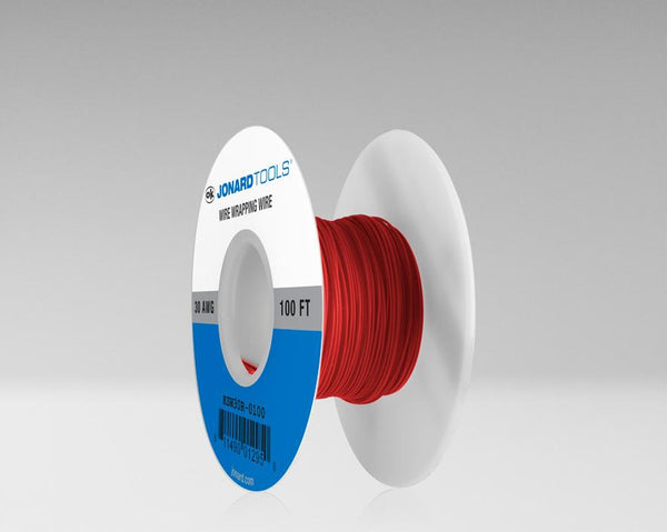 30 AWG KynarÂ® Wire CSW, Low Strip Force, Red, 100 ft