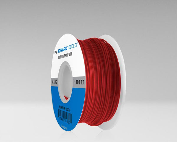 30 AWG KynarÂ® Wire CSW, Low Strip Force, Red, 1000 ft