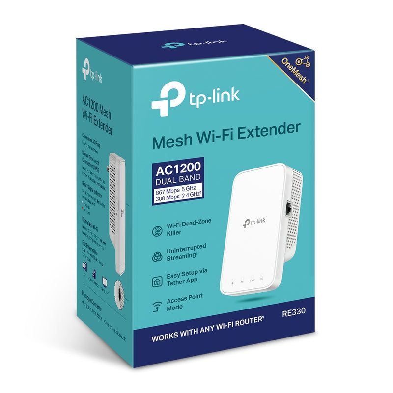 TP-Link RE330 AC1200 Mesh Wi-Fi Extender
