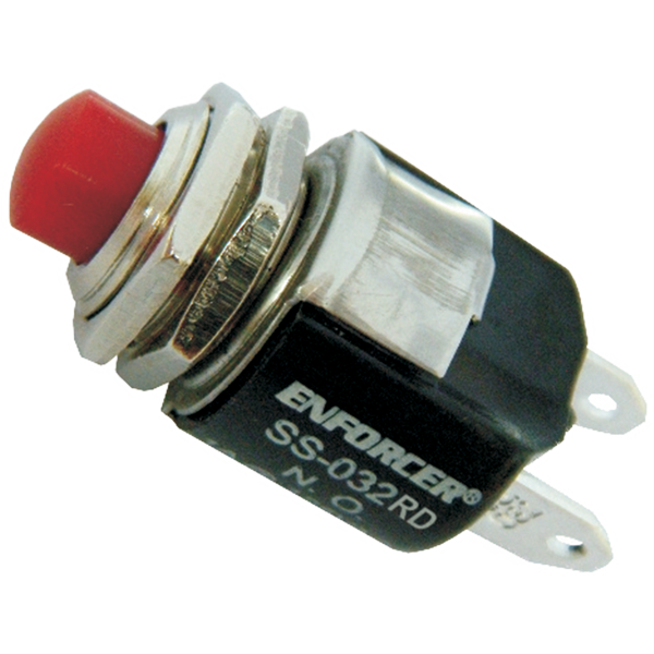 Seco-Larm SS-032Q/RD Red Push Button with N.O. Switch, Pack of 10