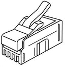 Platinum Tools 106103J RJ-22 (4P4C), Flat Cable, Stranded Wire, 100 pc. Jar