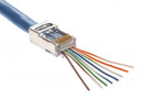 Platinum Tools 100020C EZ-RJ45 STP Cat5e/6 Connector Int. Ground. 50/Clamshell