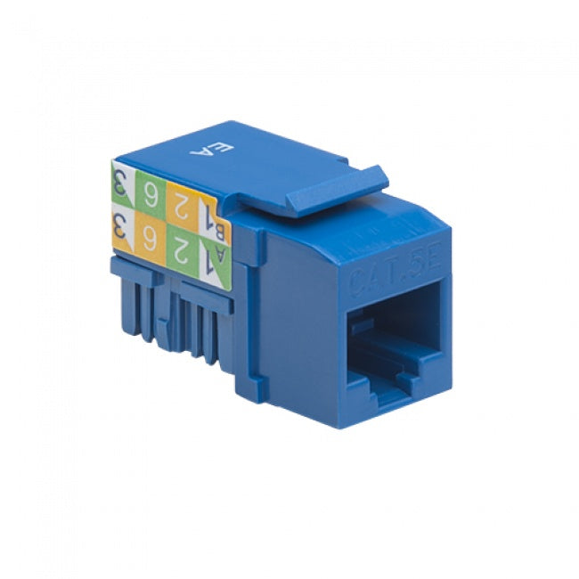 Platinum Tools 725BL-50 Keystone Cat5e, 110 Jack, Blue