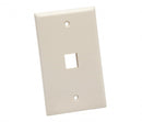 Platinum Tools 601WH-25 Standard Wall Plate, 1 Port, White