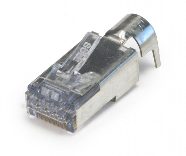 Platinum Tools 202051J ezEX™44 Shielded CAT6 Connector, External Ground, 50/Jar.