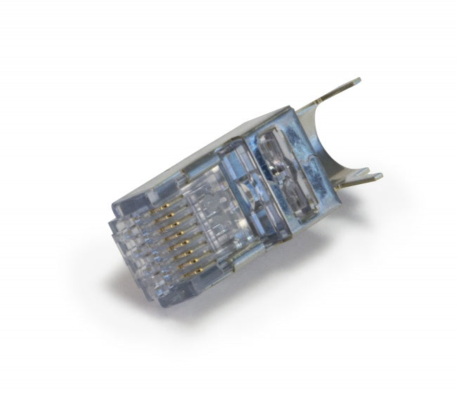 Platinum Tools 202052J ezEX™48 Shielded CAT6A Connector, External Ground, 50/Jar.