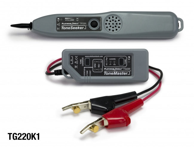 Platinum Tools TG220K1C Professional Tone and Probe Kit with ABN Clips. Clamshell
