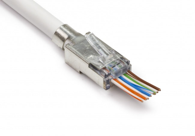 Platinum Tools 202022J EZ-RJ45 STP Cat5e/6 Connector Ext. Ground. 50/Jar