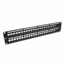 Platinum Tools 644-48SU Unloaded Patch Panel, 48 Port, Shielded