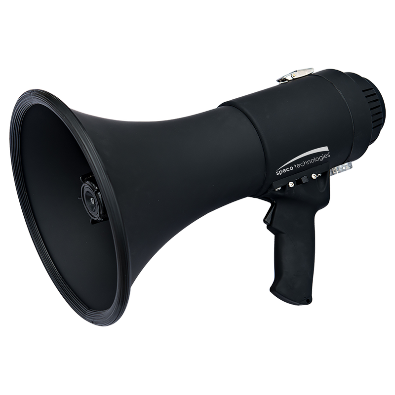 Speco ER370B 16 Watt Deluxe Megaphone with Siren- Matte Black