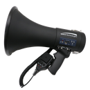 Speco ER390UMB 20 Watt Deluxe Megaphone with Siren, USB Recording & External Mic- Matte Black