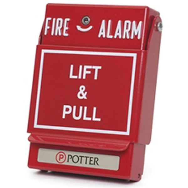 Potter P32-1T-LP-KL Pull Station, Dual Action, Key Reset