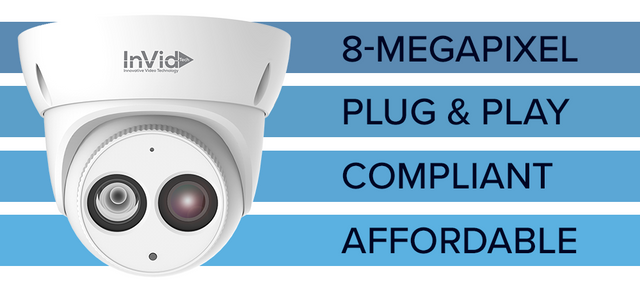 Invid SEC-P8TXIR28NH 8 Megapixel Turret, 2.8mm