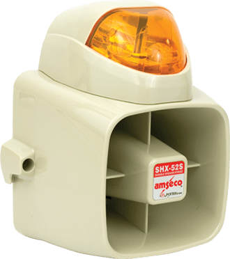 Potter SHX-52SA - 15 Watt Durable Speaker, Amber Strobe