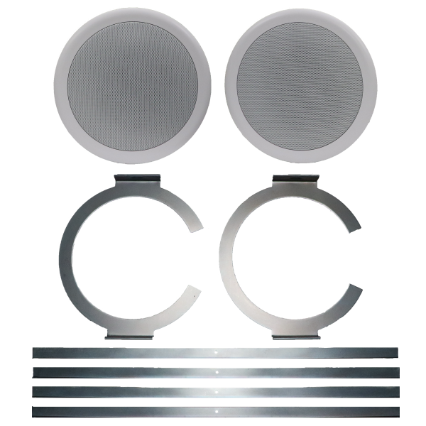 Speco SP5NXCTUL NEXUS™ UL® Contractor Series 5.25″ 70V Commercial Metal Back Can Speakers