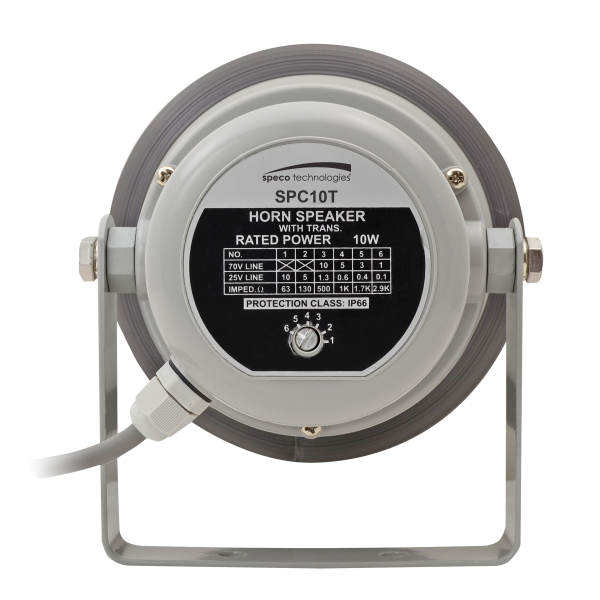 Speco SPC10T 6″ Weatherproof PA Speaker with Transformer