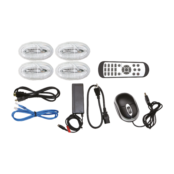 Speco ZIPK4N1 4 Channel Surveillance Kit with Four 5MP IP Cameras, 1TB