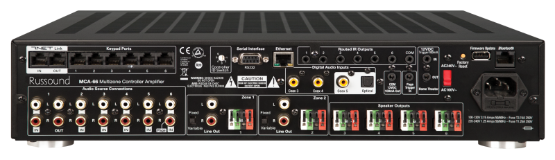 Russound MCA-66 6 Zone, 6 Source Controller Amplifier