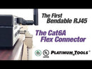 Platinum Tools 106230 Cat6A Flex Connector, Shielded, 1/Bag.