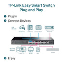 TP-Link TL-SG1428PE 28-Port Gigabit Easy Smart Switch with 24-Port PoE+