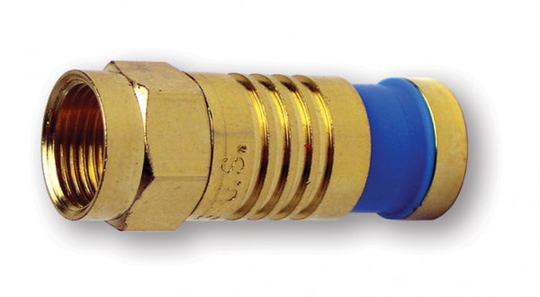 Platinum Tools 18020 RG 6 Quad - Bulk Package (Blue)