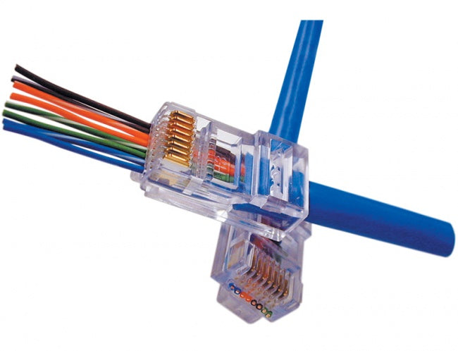Platinum Tools 100003B EZ-RJ45® CAT5/5e Connectors, 100 Pc. Box