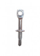 Platinum Tools JH941-100 Eye Lag Screw - 2" Overall Self Drill, 1/4" Hole & 3/4" Thread Length (16-22 Gauge, Sheet Metal Applications)