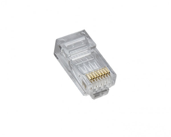 Platinum Tools 106165 RJ45 (8P8C) Cat5e High Performance, Round-Solid 3-Prong. 500/Bag