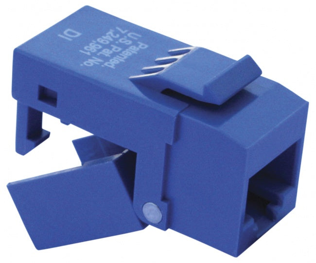 Platinum Tools 706BL-1 EZ-SnapJack Cat6 Blue, Bulk Bag 1 EA