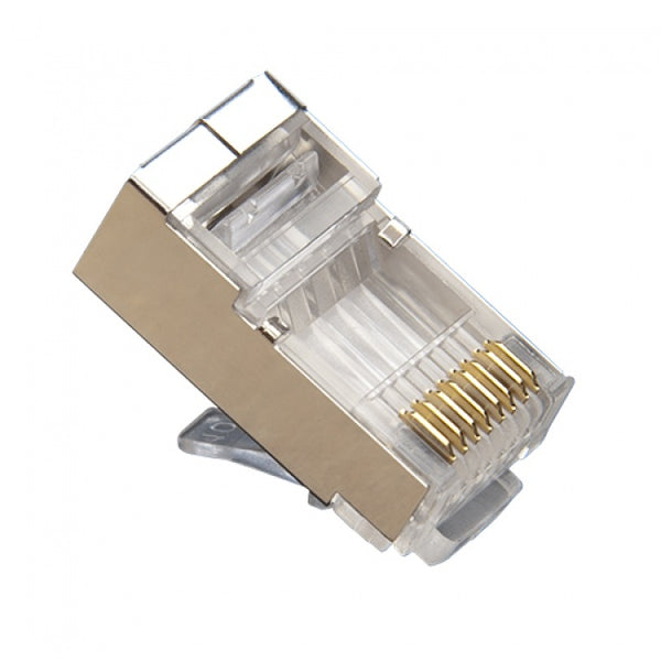 Platinum Tools 106180 RJ45 (8P8C) Cat5e Shielded HP, Round-Solid. Pkg 100pc/Bag.