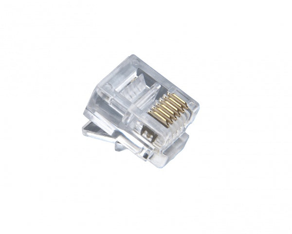 Platinum Tools 106133J RJ-12 (6P6C), Round Cable, Stranded Wire, 100 pc. Jar
