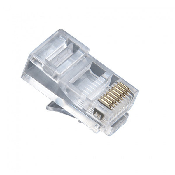 Platinum Tools 106153J RJ45 CAT5e (8P8C), Round Cable, Solid (3 prong) Wire, 100 pc. Jar