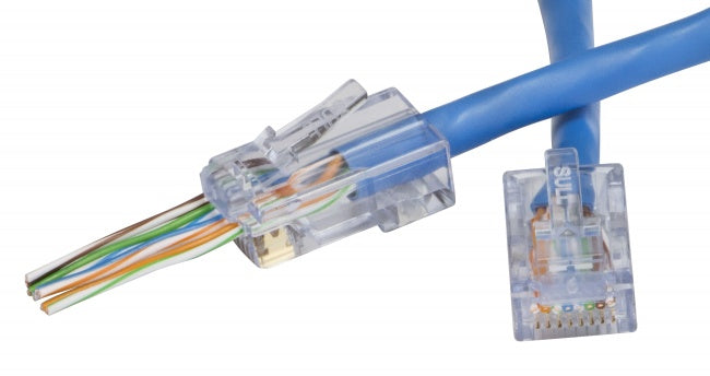 Platinum Tools 100010C EZ-RJ45 CAT6 Connectors. 50/Clamshell.