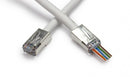 Platinum Tools 100020C EZ-RJ45 STP Cat5e/6 Connector Int. Ground. 50/Clamshell