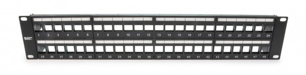 Platinum Tools 644-48SU Unloaded Patch Panel, 48 Port, Shielded