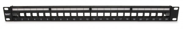 Platinum Tools 641-24U Unloaded Patch Panel, 24 Port, Unshielded
