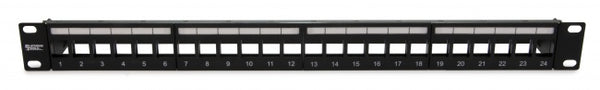 Platinum Tools 642-24SU Unloaded Patch Panel, 24 Port, STP. Box.