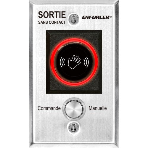Seco-Larm SD-927PKC-NFVQ Wave-To-Open Sensor with Manual Override Button – French