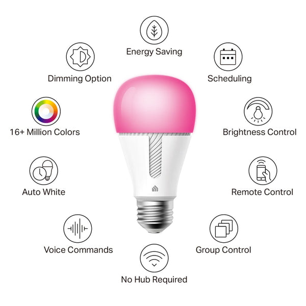 TP-Link KL130 Kasa Smart Light Bulb, Multicolor
