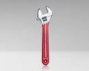 Adjustable Wrench 10" with Extra Wide Jaws