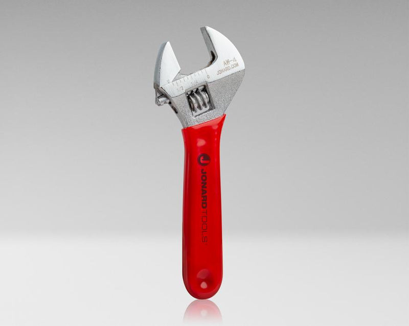 Adjustable Wrench 4" with Extra Wide Jaws