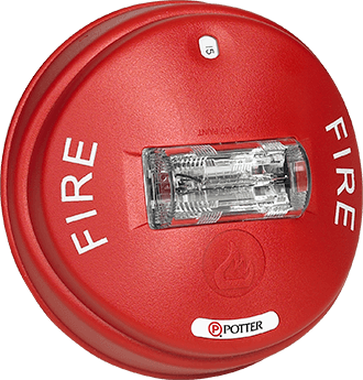 Potter CS-24R Ceiling Selectable Strobe, Red