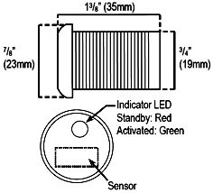 Seco-Larm CS-PD115-PAQ Infrared Proximity Sensor – 19mm, Polycarbonate