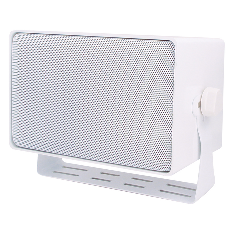 Speco DMS3TSW Weather Resistant 3 Way Speakers w/ Transformer White