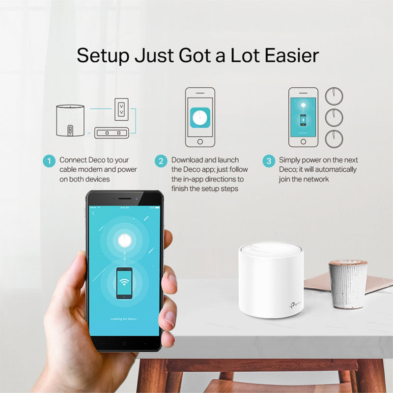 TP-Link Deco X20(3-pack) AX1800 Whole Home Mesh Wi-Fi System
