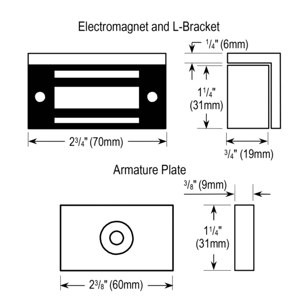 Seco-Larm E-941SA-80Q 80-lb Electromagnetic Lock